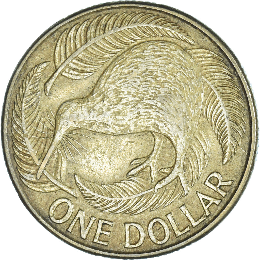Coin, New Zealand, Dollar, 1990