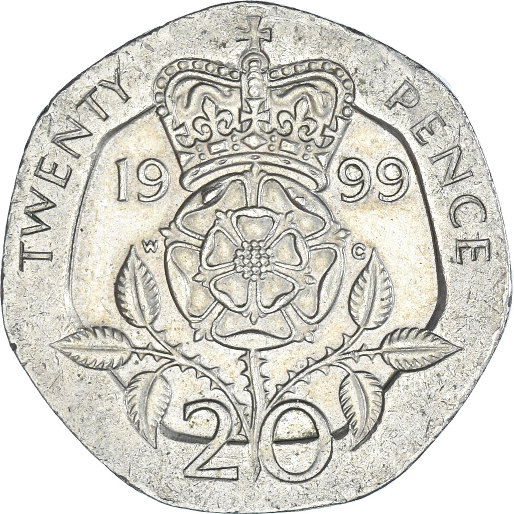 Coin, Great Britain, 20 Pence, 1999