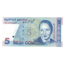 Banknote, KYRGYZSTAN, 5 Som, 1997, KM:13, AU(50-53)