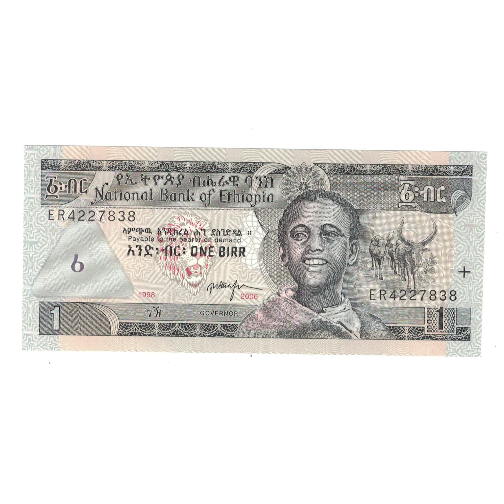 Banknot, Etiopia, 1 Birr, 1998-2006, KM:46d, UNC(65-70)