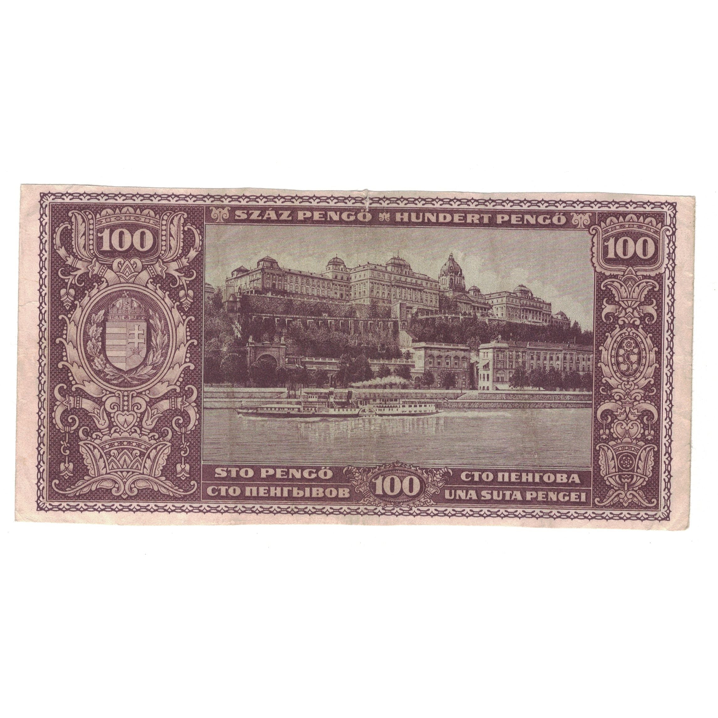 Banknote, Hungary, 100 Pengö, 1945, 1945-04-05, KM:111b, EF(40-45)