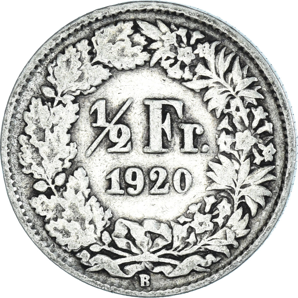Coin, Switzerland, 1/2 Franc, 1920