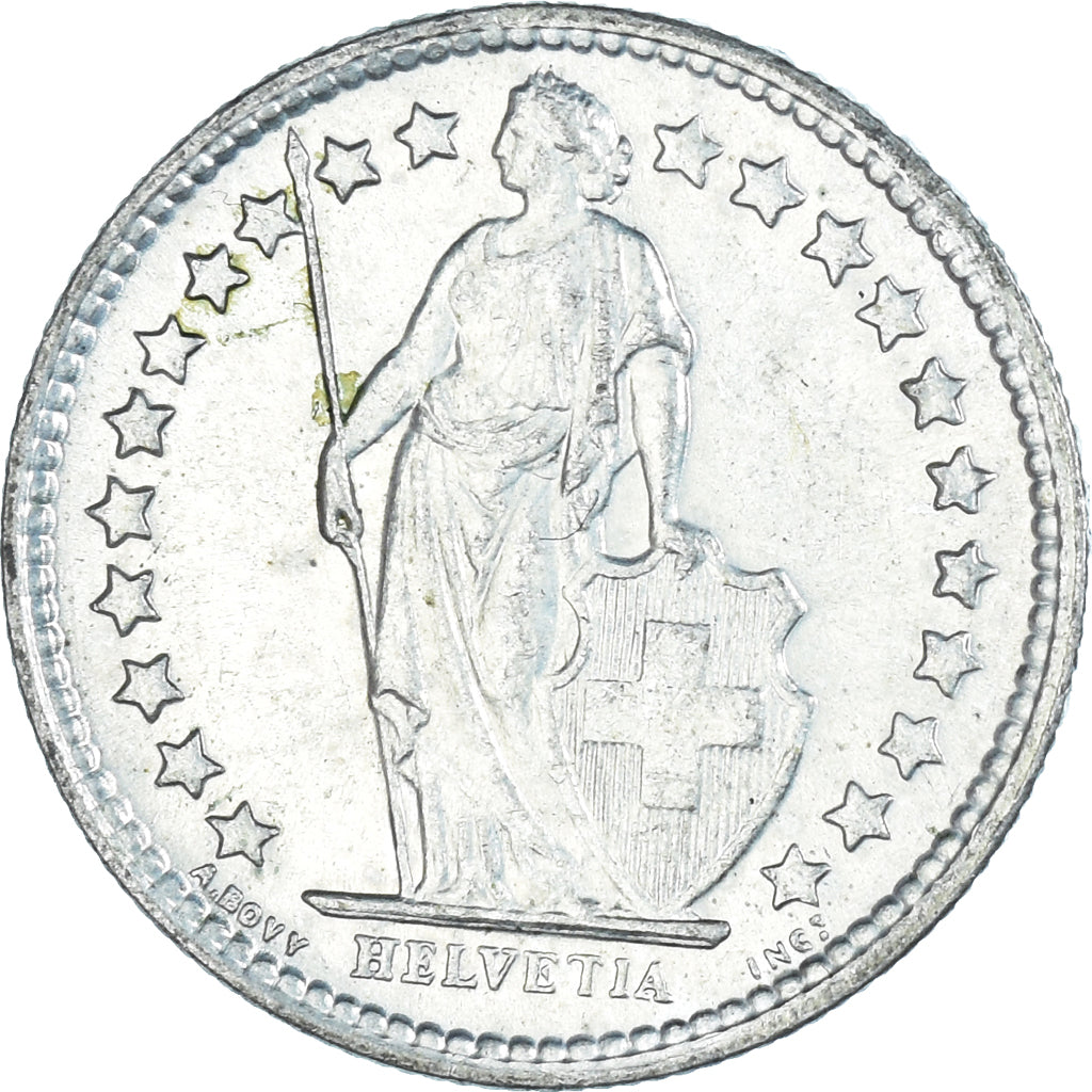 Münze, Schweiz, 1/2 Franc, 1960