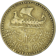 Coin, Lebanon, 10 Piastres, 1955