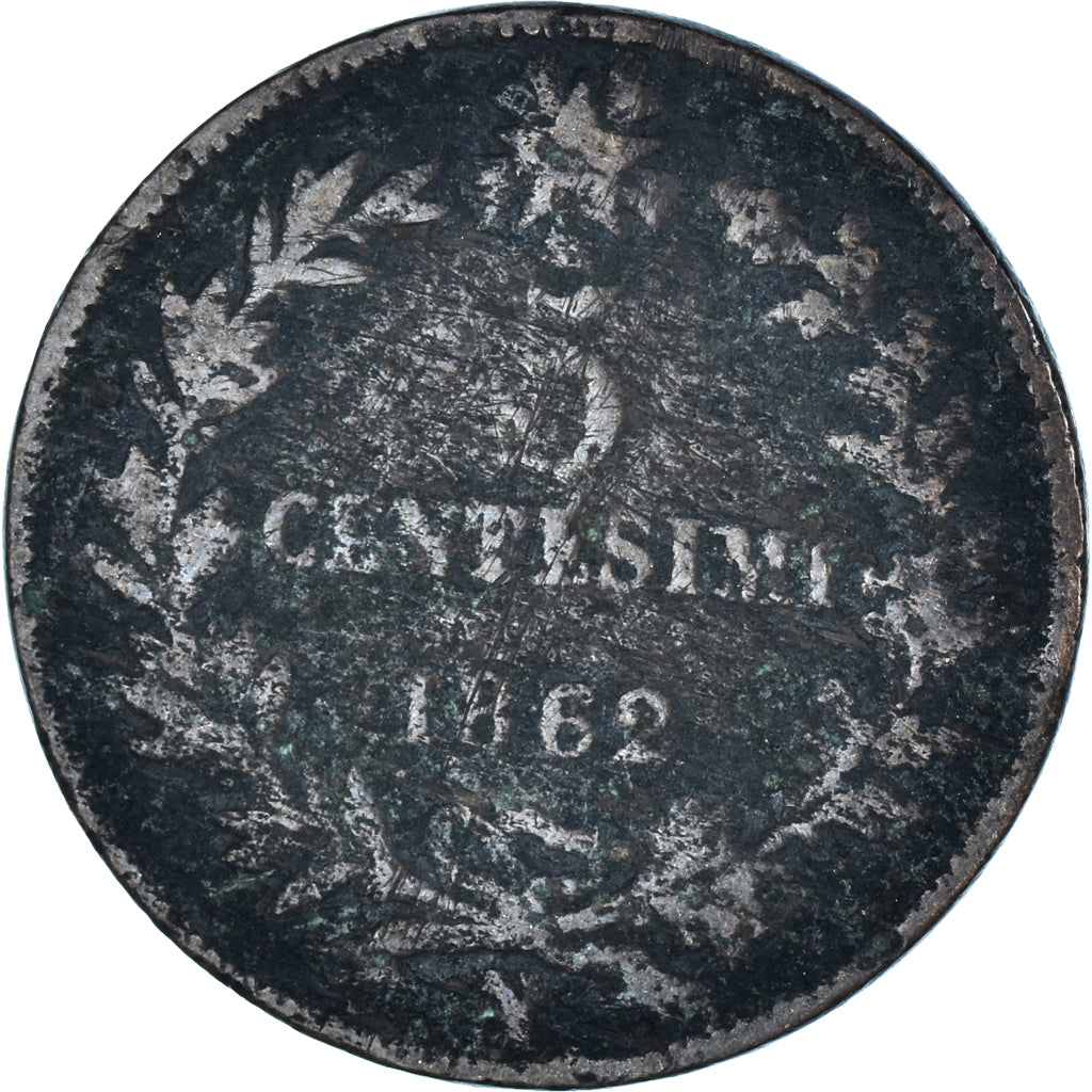Münze, Italien, 5 Centesimi, 1862