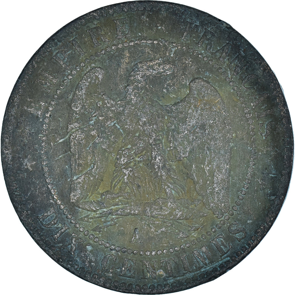 Coin, France, 10 Centimes, 1854