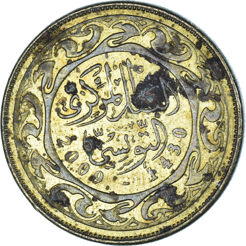 Moneda, Túnez, 10 Millim, 2009
