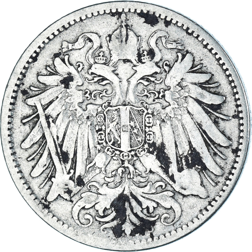 Moeda, Áustria, 20 Heller, 1893