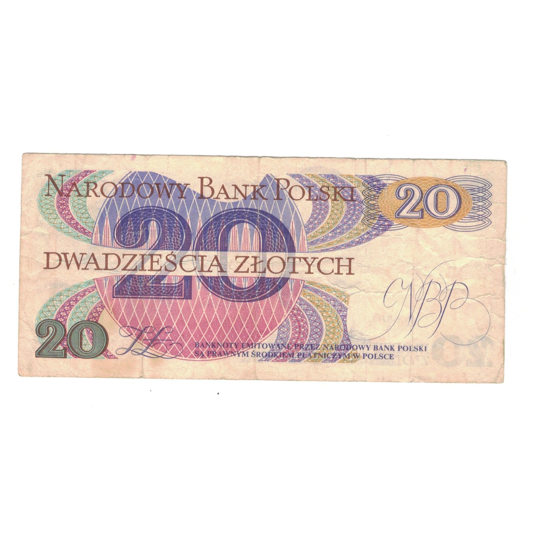 Geldschein, Polen, 20 Zlotych, 1982, 1982-06-01, KM:149a, S