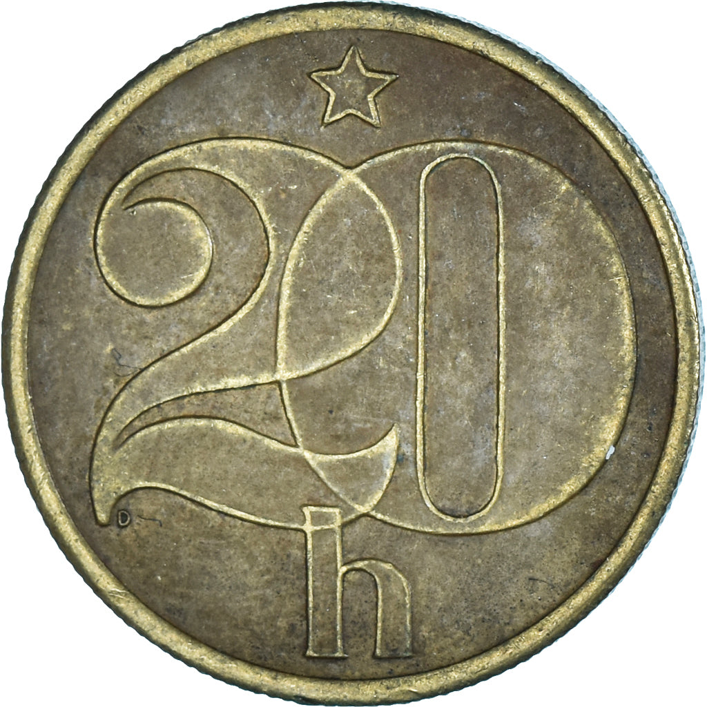 Moneta, Cecoslovacchia, 20 Haleru, 1980