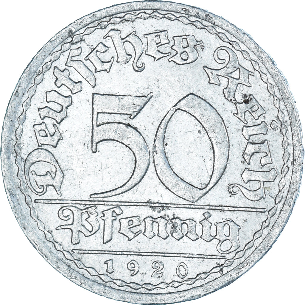 Coin, Germany, 50 Pfennig, 1920