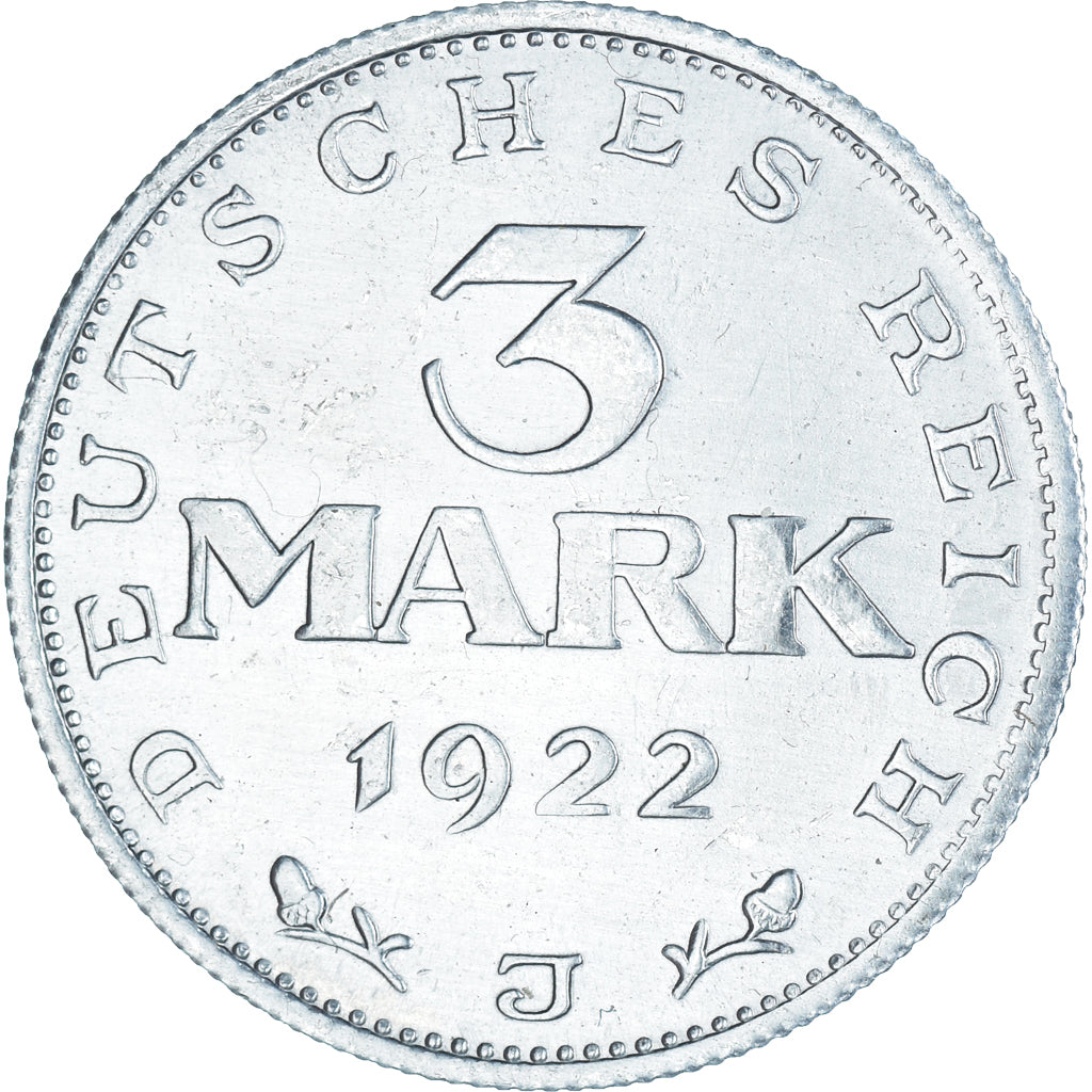 Münze, Deutschland, 3 Mark, 1922