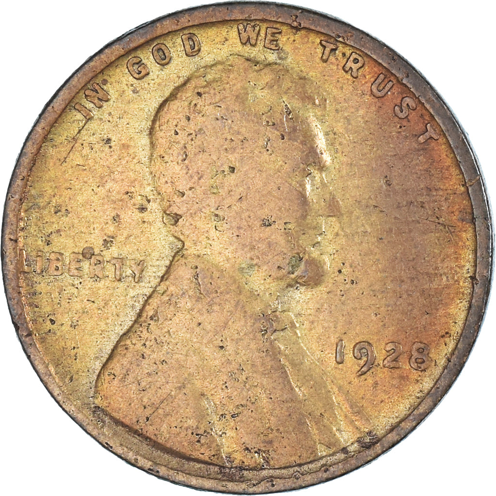Coin, United States, Cent, 1928