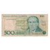 Banknote, Brazil, 500 Cruzados, KM:212c, VG(8-10)
