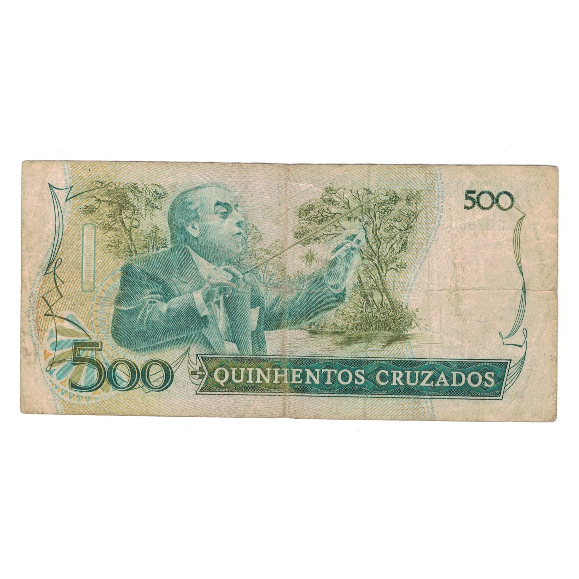 Banknote, Brazil, 500 Cruzados, KM:212c, VG(8-10)