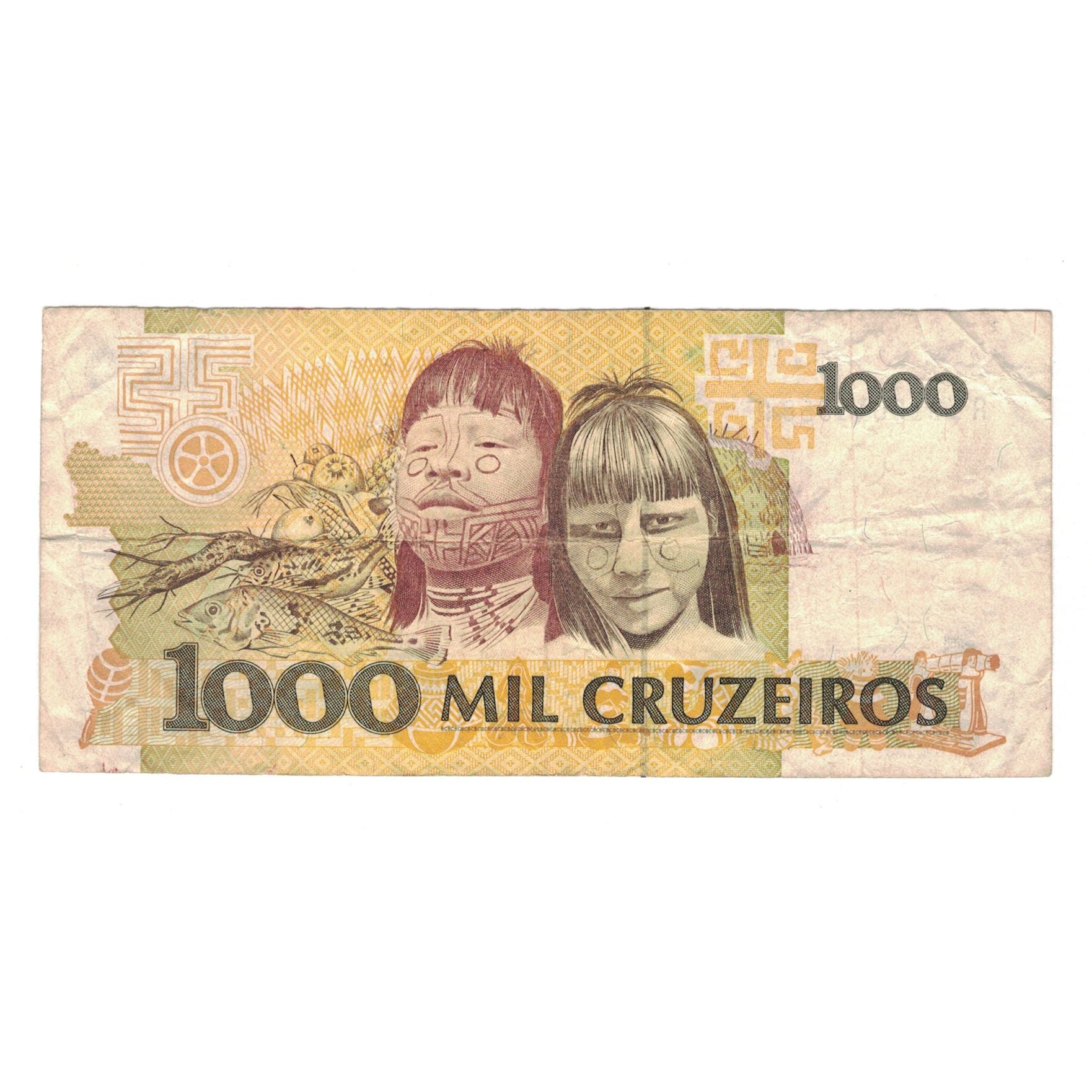 Banknote, Brazil, 1000 Cruzeiros, KM:231a, VF(30-35)