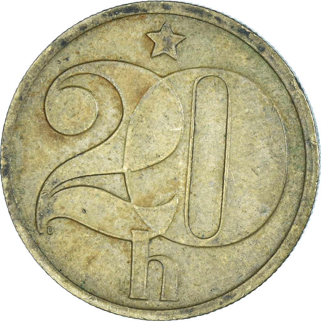 Moneta, Cecoslovacchia, 20 Haleru, 1980