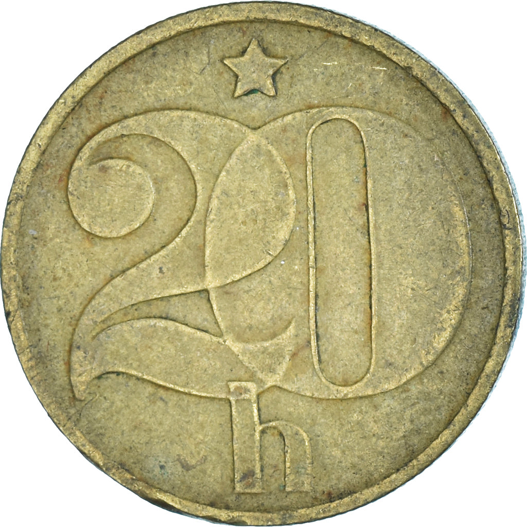 Moneta, Cecoslovacchia, 20 Haleru, 1977