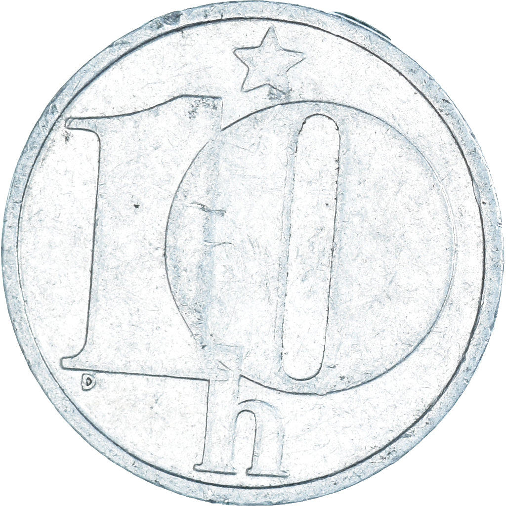 Moneda, Checoslovaquia, 10 Haleru, 1985