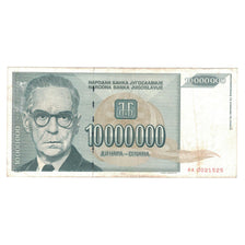 Biljet, Joegoslaviëe, 10,000,000 Dinara, 1993, KM:122, TTB
