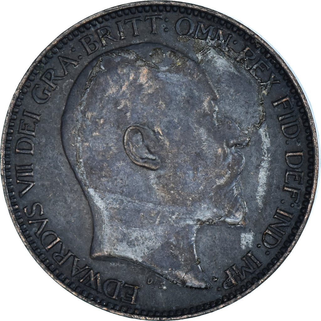 Moeda, Grã-Bretanha, Farthing, 1908