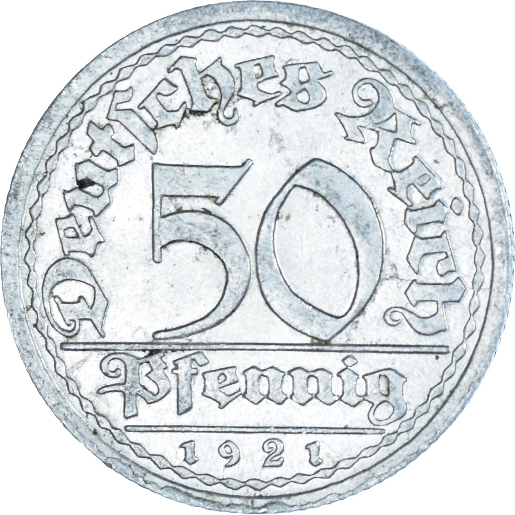 Coin, Germany, 50 Pfennig, 1921