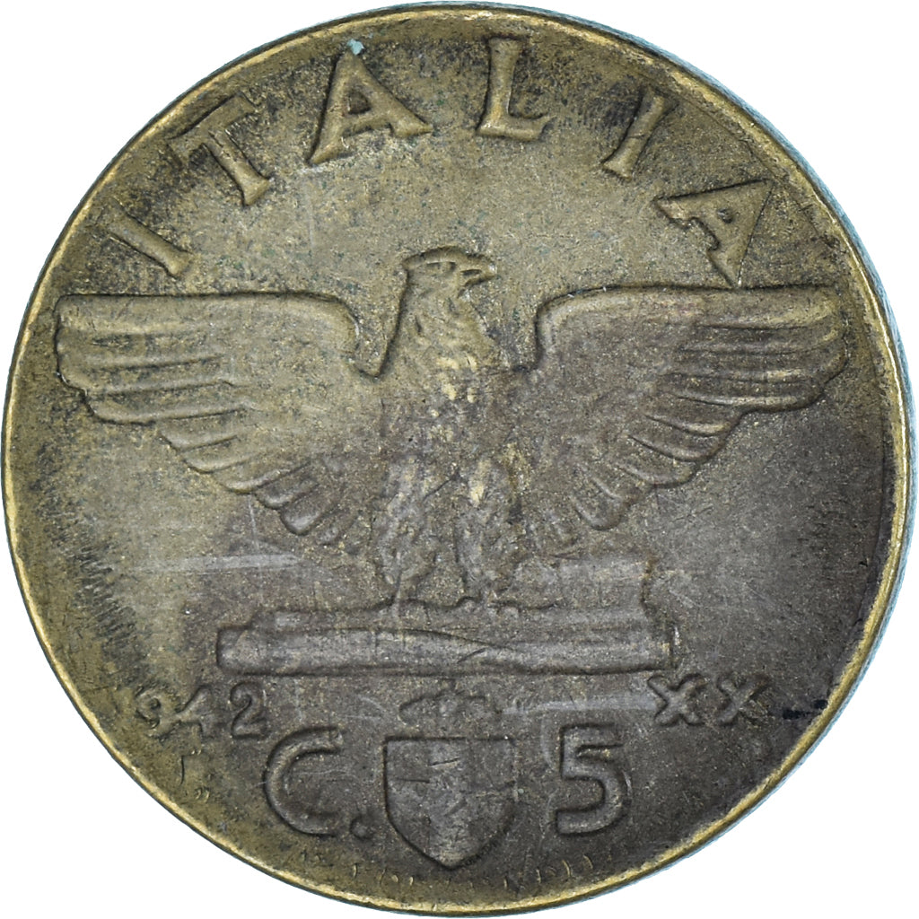 Moneta, Italia, 5 Centesimi, 1942