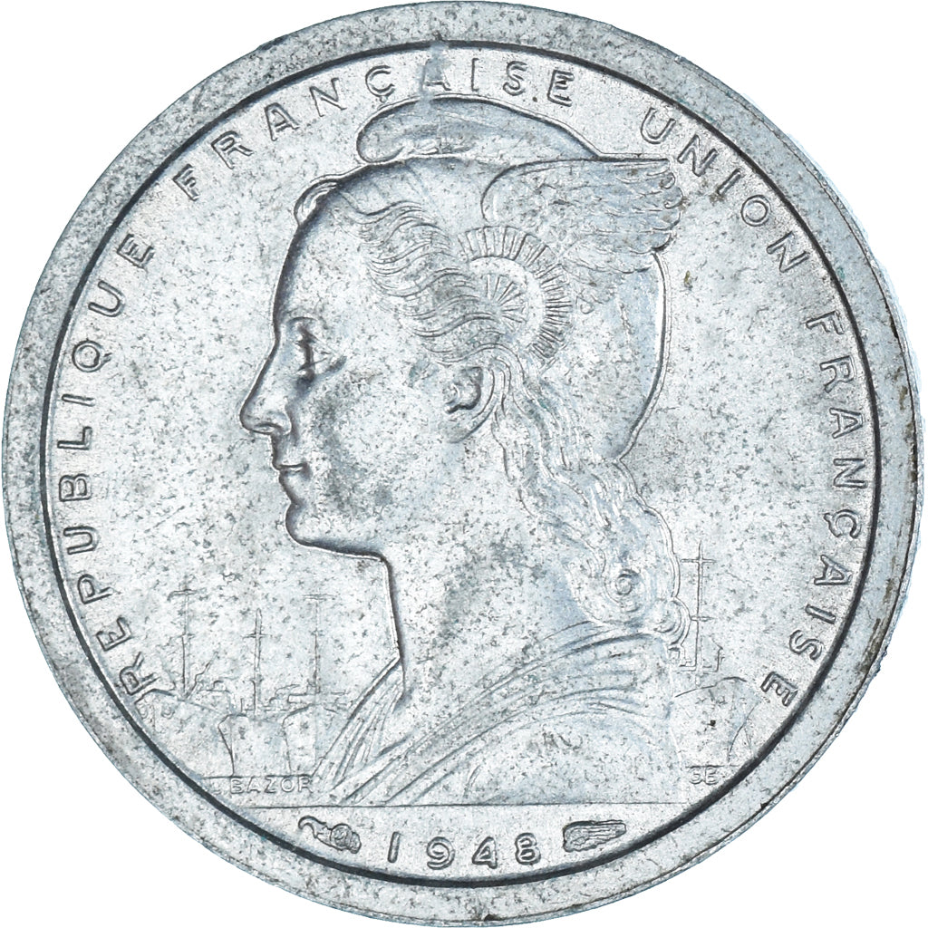 Coin, French West Africa, Franc, 1948