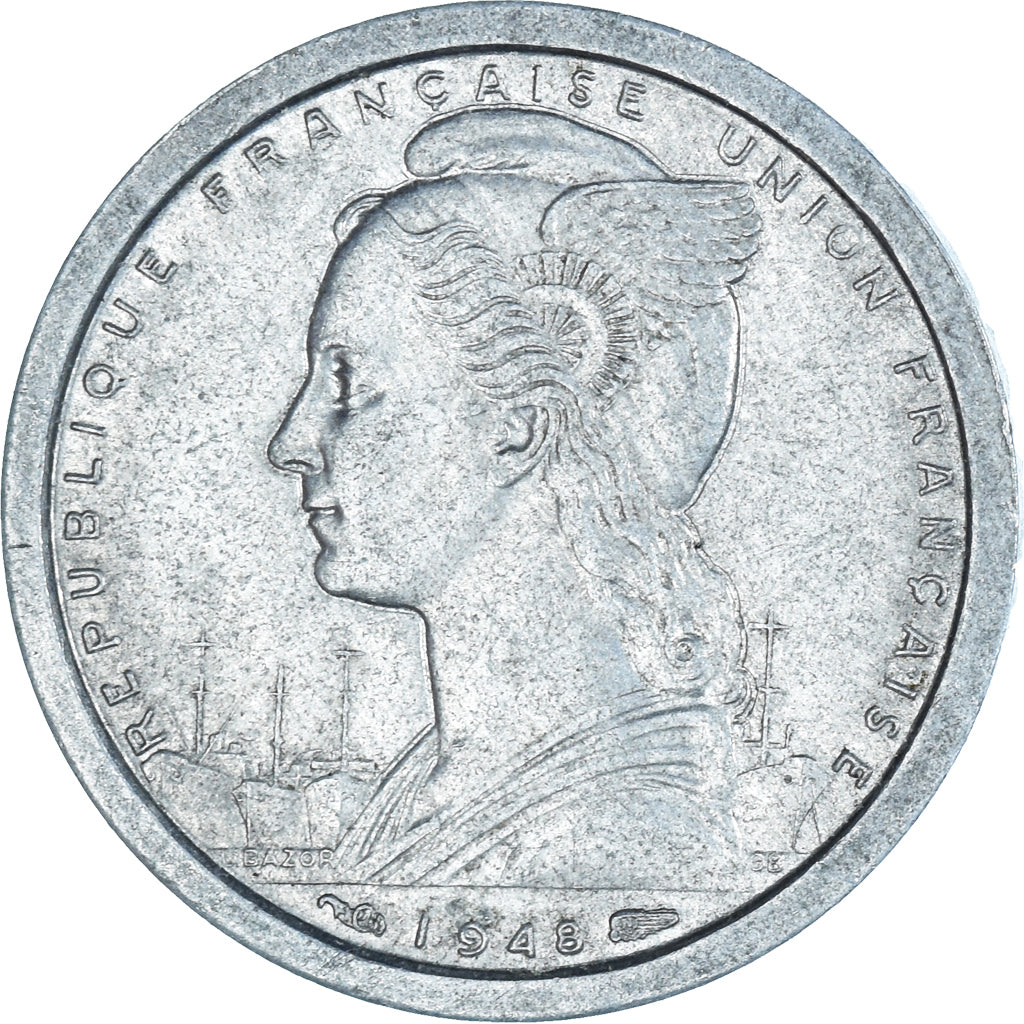 Coin, French West Africa, Franc, 1948