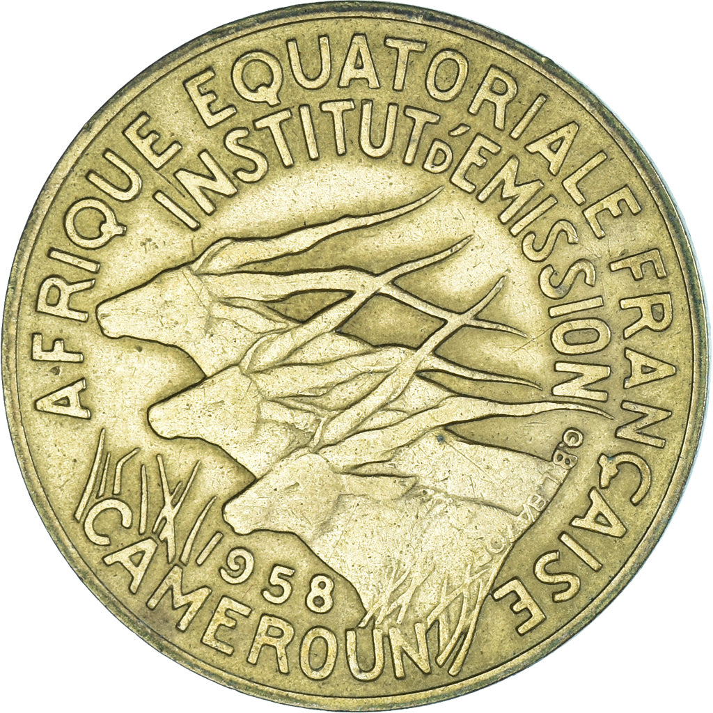 Moeda, Camarões, 10 Francs, 1958