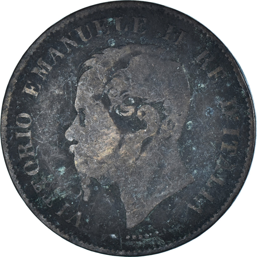 Coin, Italy, 5 Centesimi, 1861