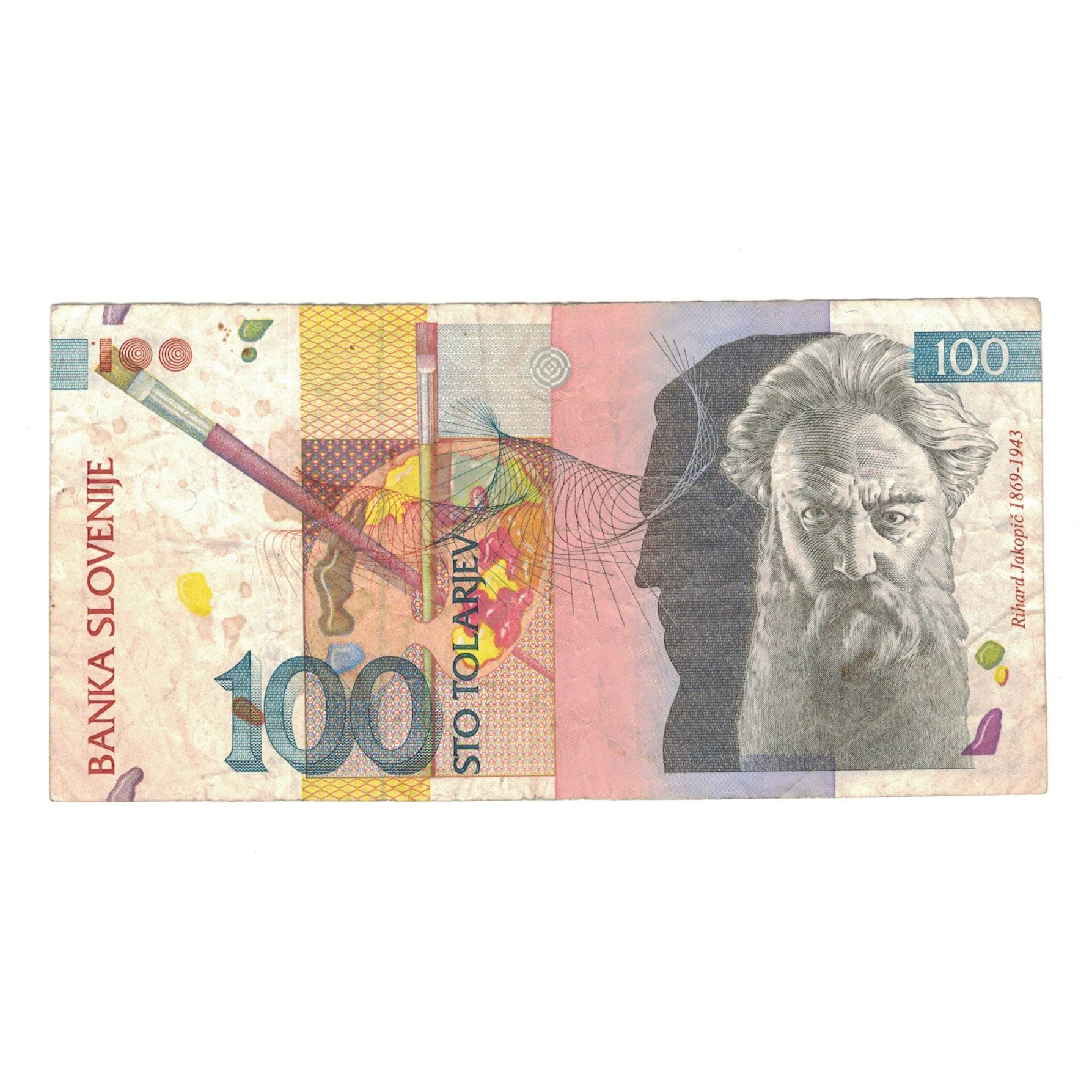 Banknote, Slovenia, 100 Tolarjev, 1992, 1992-01-15, KM:14A, VF(20-25)