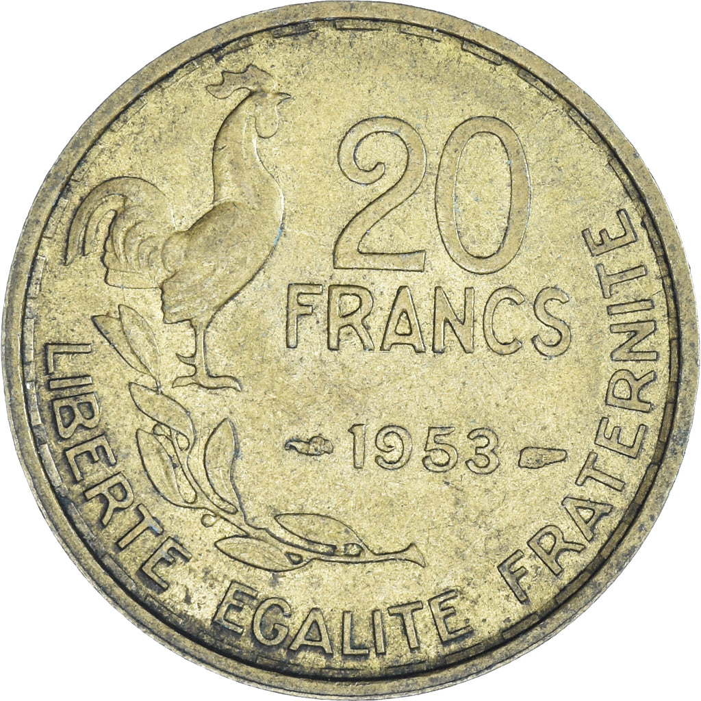 Moneta, Francia, 20 Francs, 1953