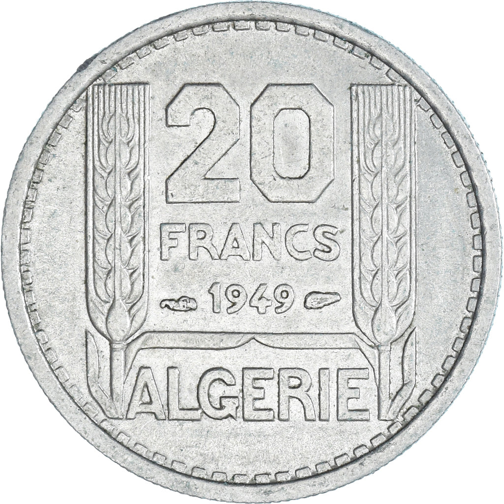 Coin, Algeria, 20 Francs, 1949