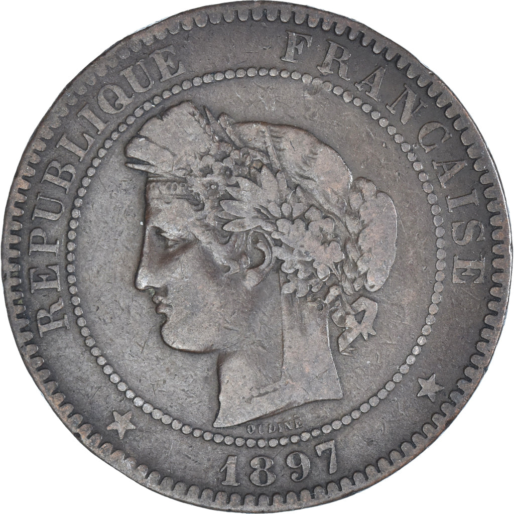Moneta, Francja, 10 Centimes, 1897