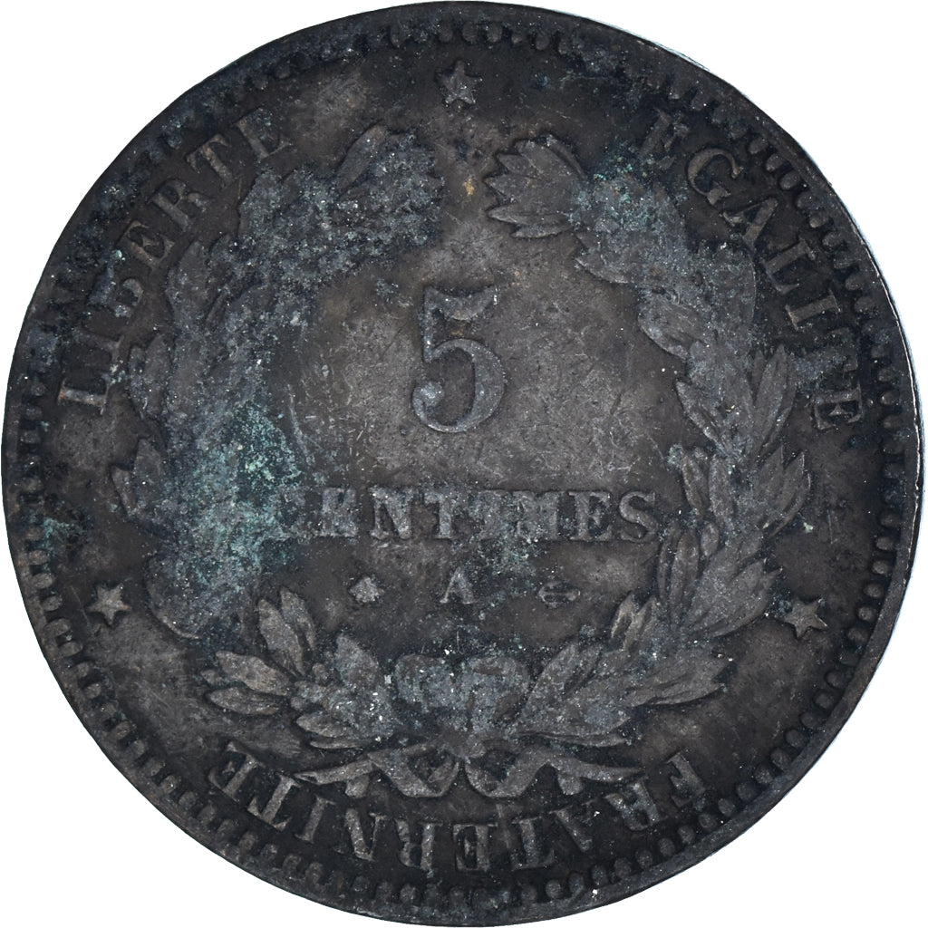 Moneta, Francja, 5 Centimes, 1872