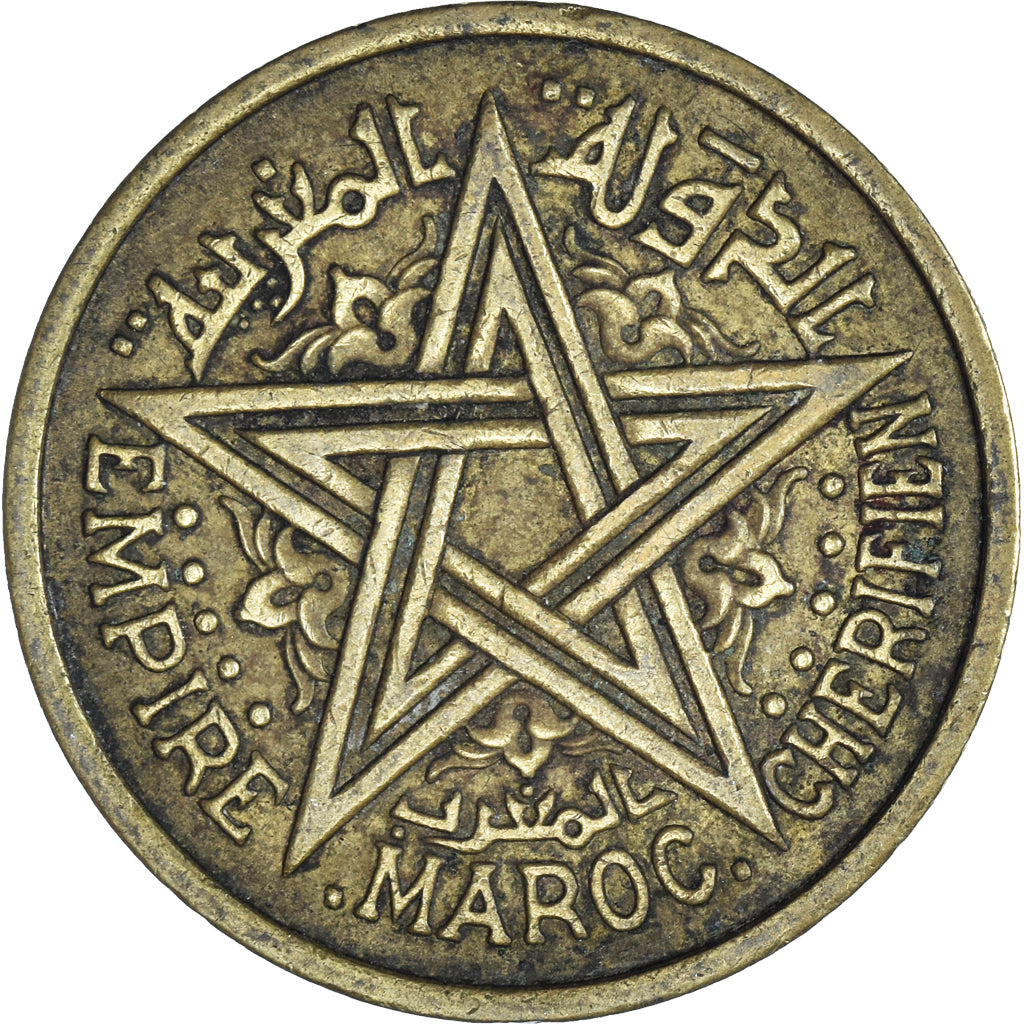 Moneda, Marruecos, 2 Francs, 1945