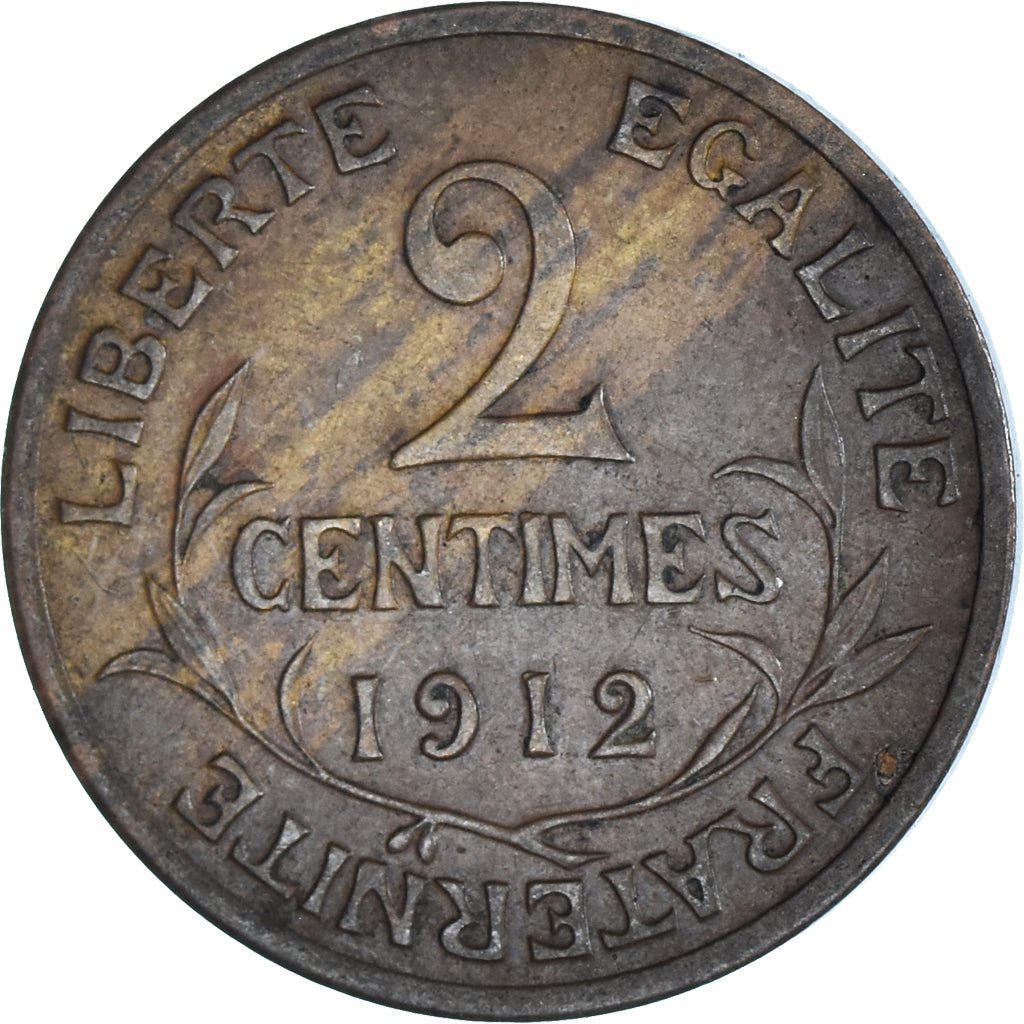 Moneta, Francja, 2 Centimes, 1912