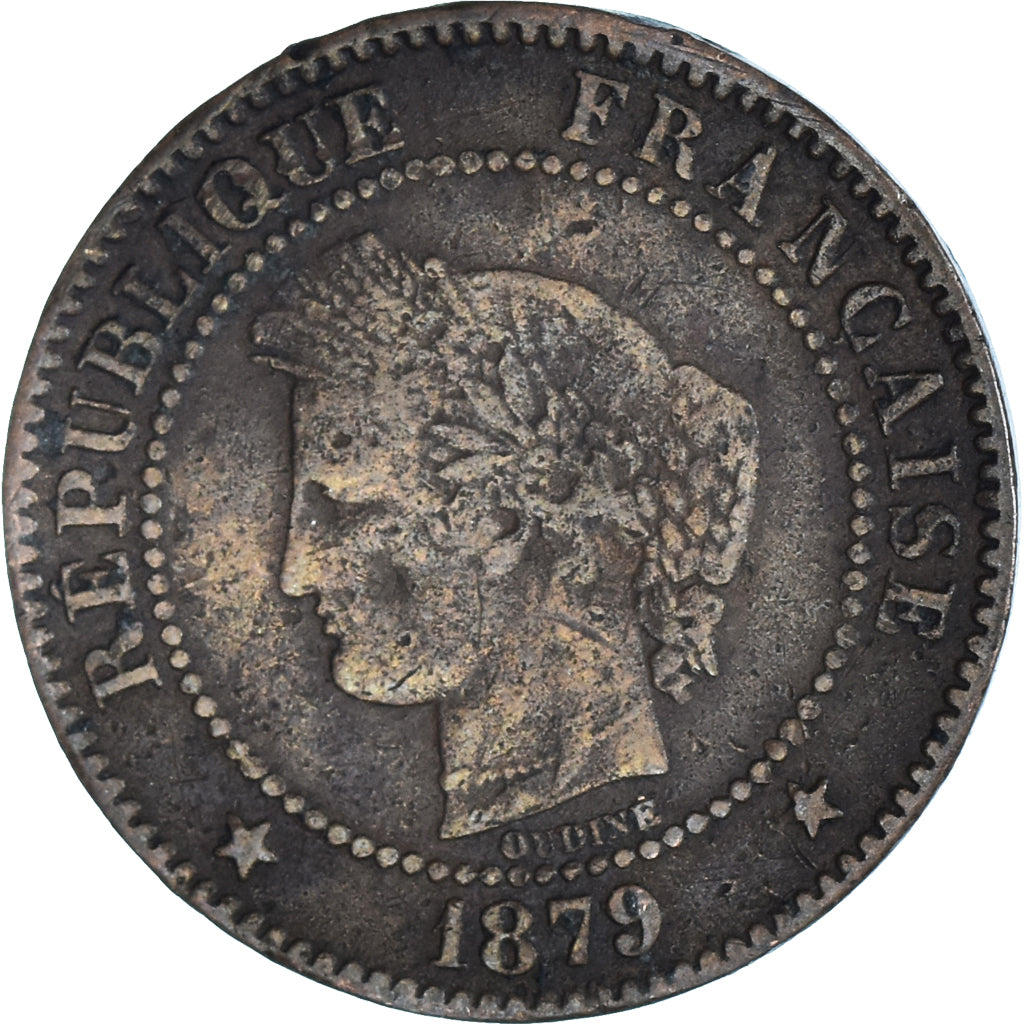 Moneta, Francia, 2 Centimes, 1879