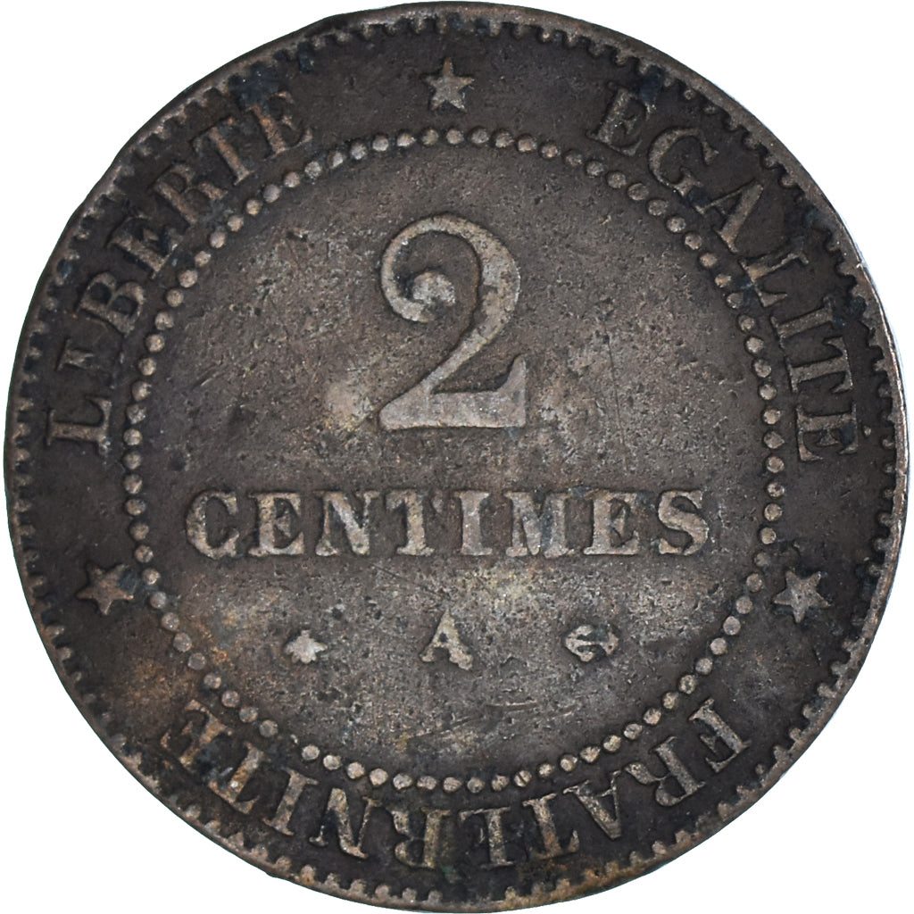 Moneta, Francia, 2 Centimes, 1879