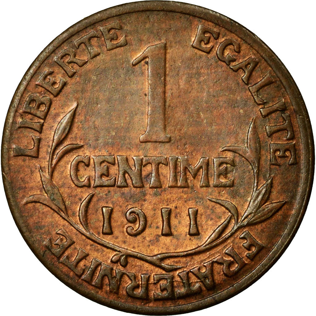 Moneta, Francia, Dupuis, Centime, 1911, BB+, Bronzo, KM:840, Gadoury:90