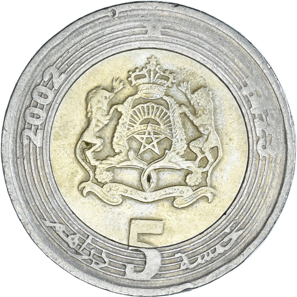 Moneta, Maroko, 5 Dirhams, 2002