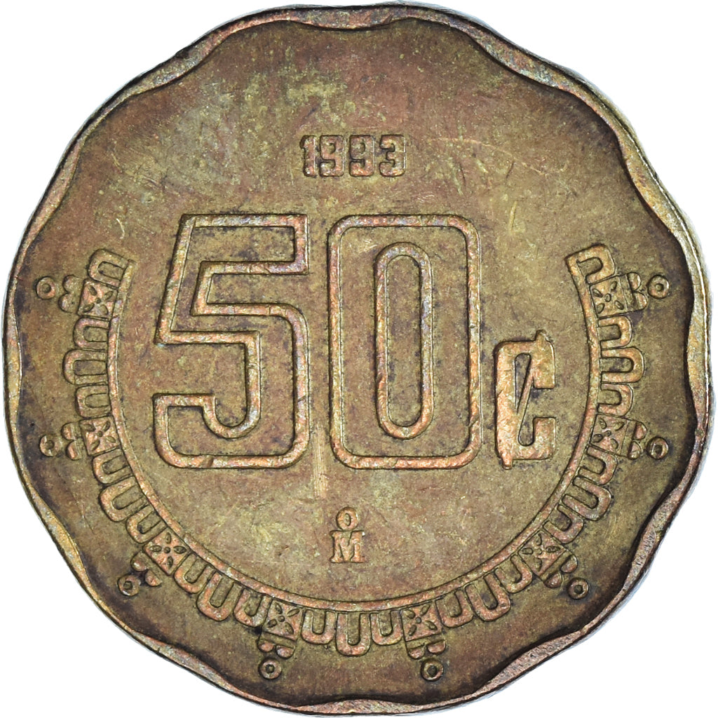 Münze, Mexiko, 50 Centavos, 1993
