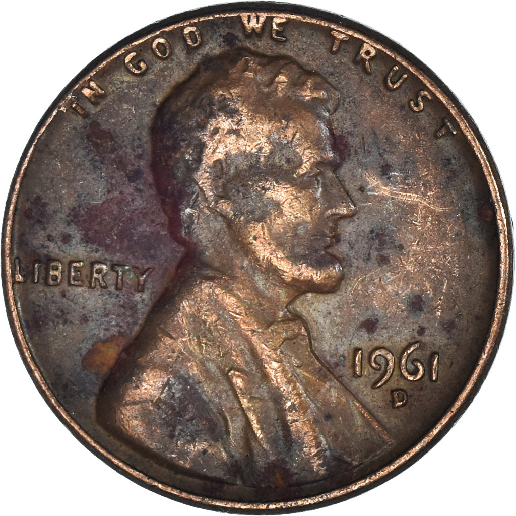 Moeda, Estados Unidos da América, Cent, 1961