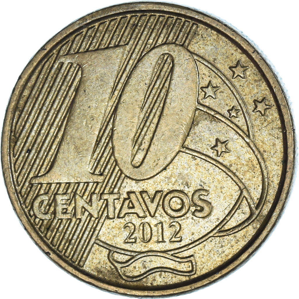 Moneta, Brasile, 10 Centavos, 2012
