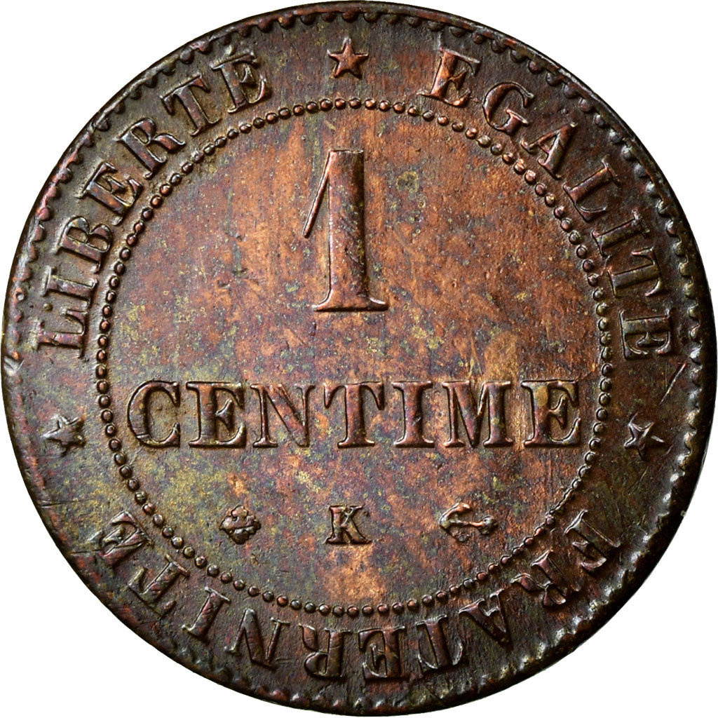 Coin, France, Cérès, Centime, 1872, Bordeaux, EF(40-45), Bronze, KM:826.2
