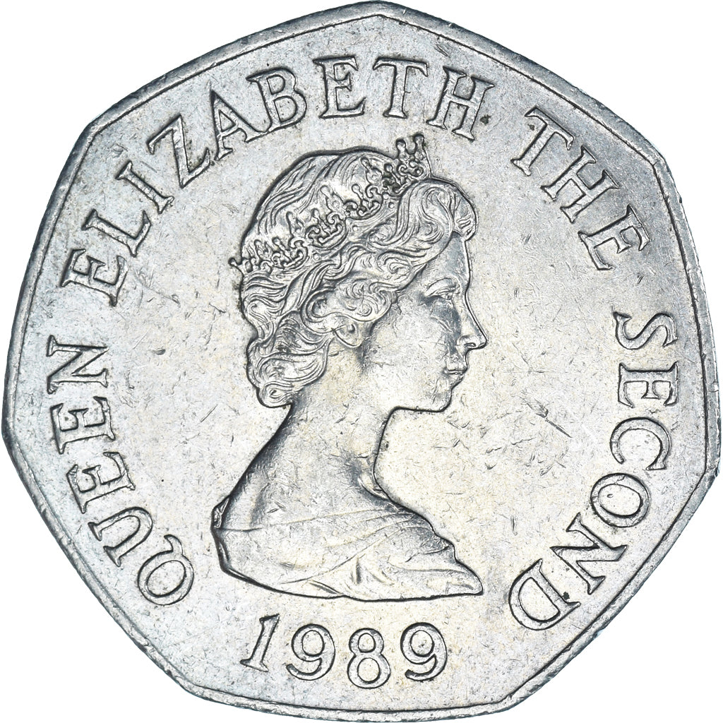 Moneta, Jersey, 50 Pence, 1989
