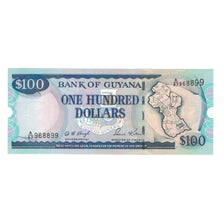 Biljet, Guyana, 100 Dollars, Undated (1999), KM:31, NIEUW