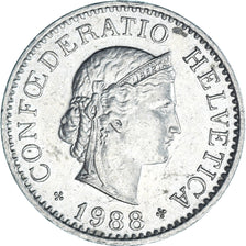 Moneda, Suiza, 10 Rappen, 1988