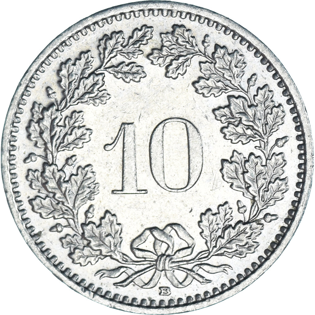 Moneda, Suiza, 10 Rappen, 1988